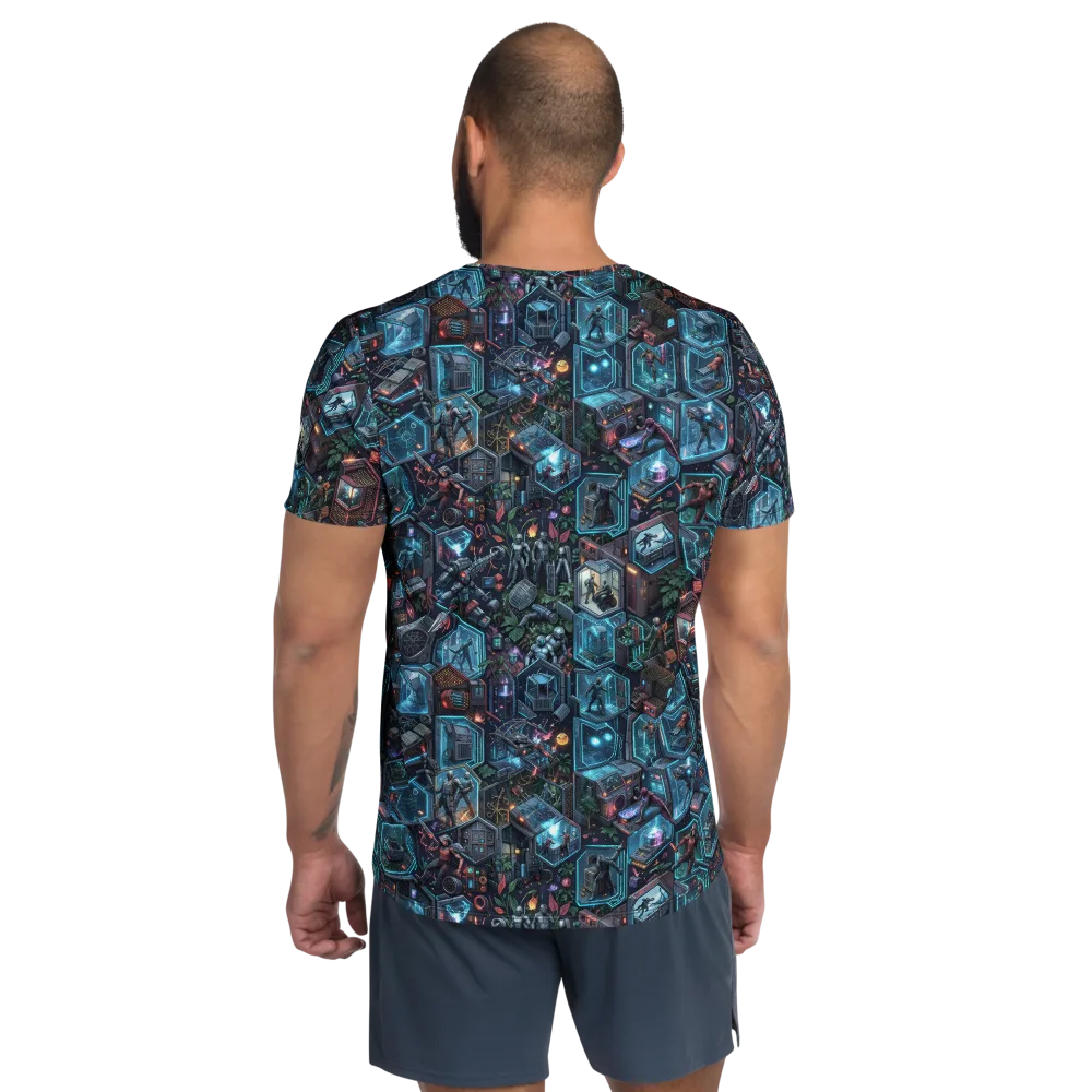 Circuitarium on Men's Athletic T-Shirt — Back