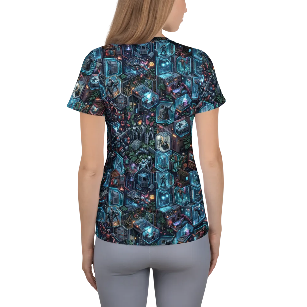 Circuitarium on Women's Athletic T-Shirt — Back