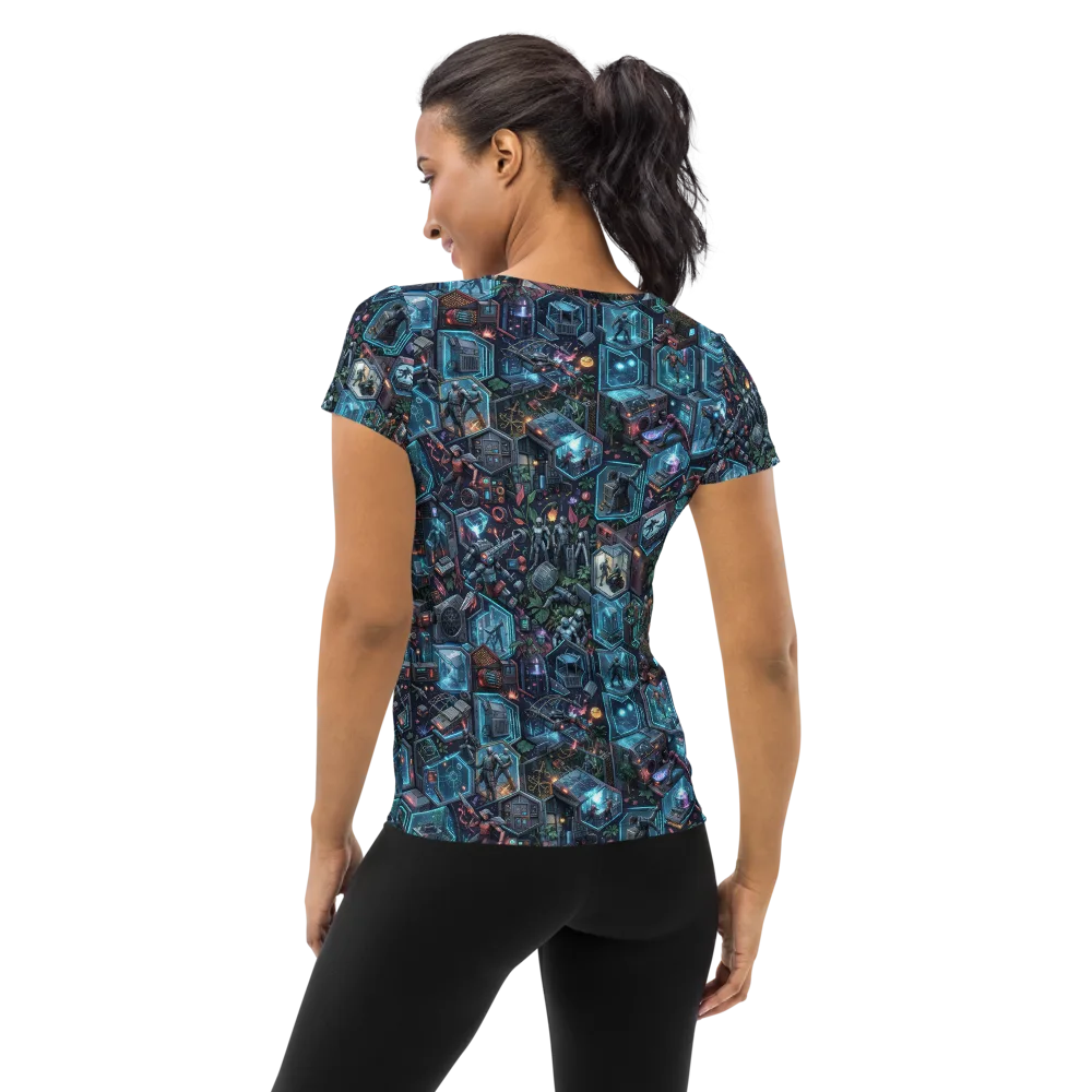 Circuitarium on Women's Athletic T-Shirt — Back