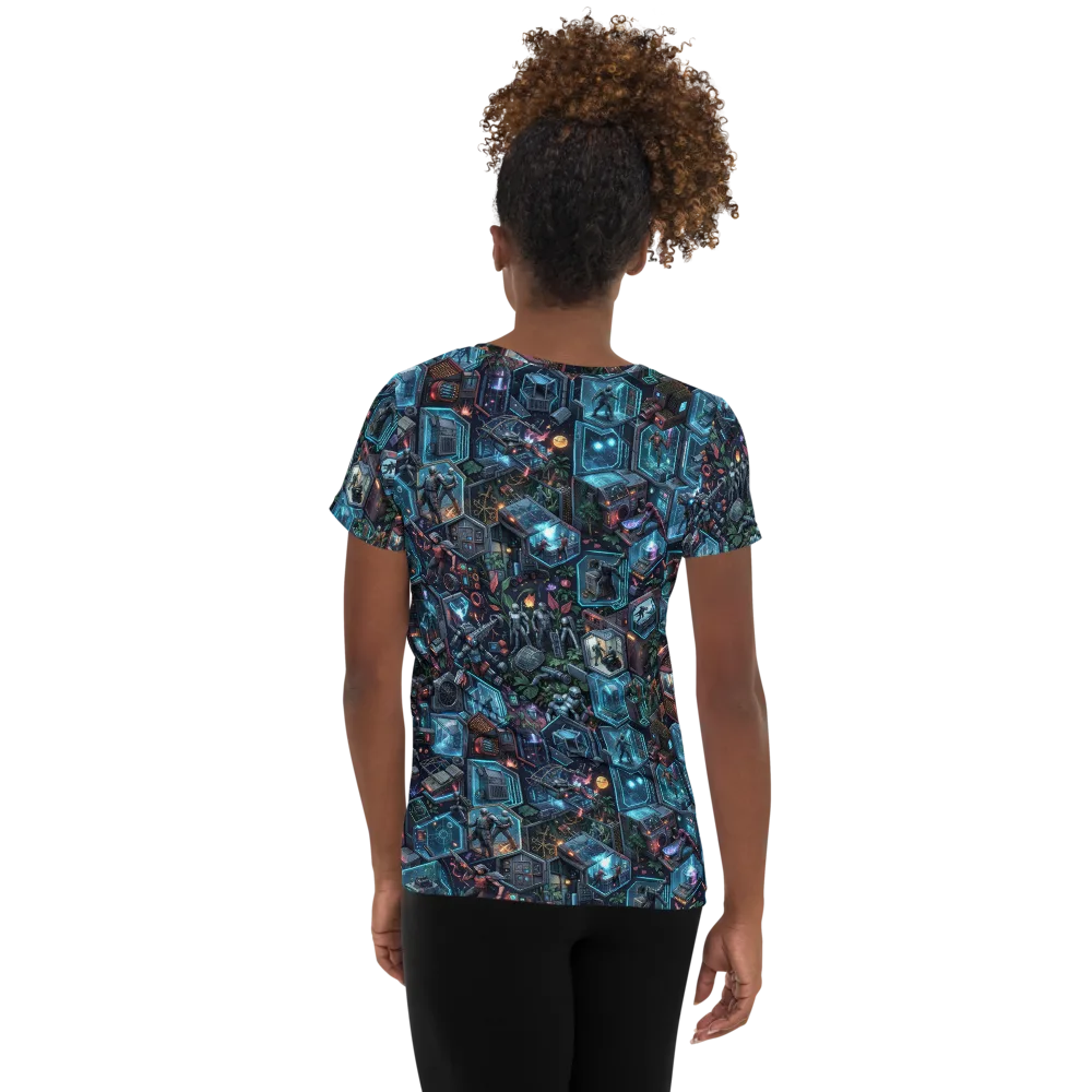 Circuitarium on Women's Athletic T-Shirt — Back