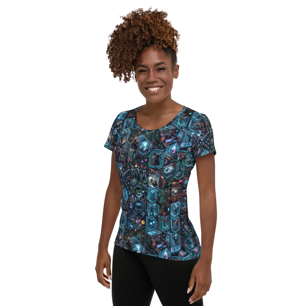 Circuitarium on Women's Athletic T-Shirt — Left
