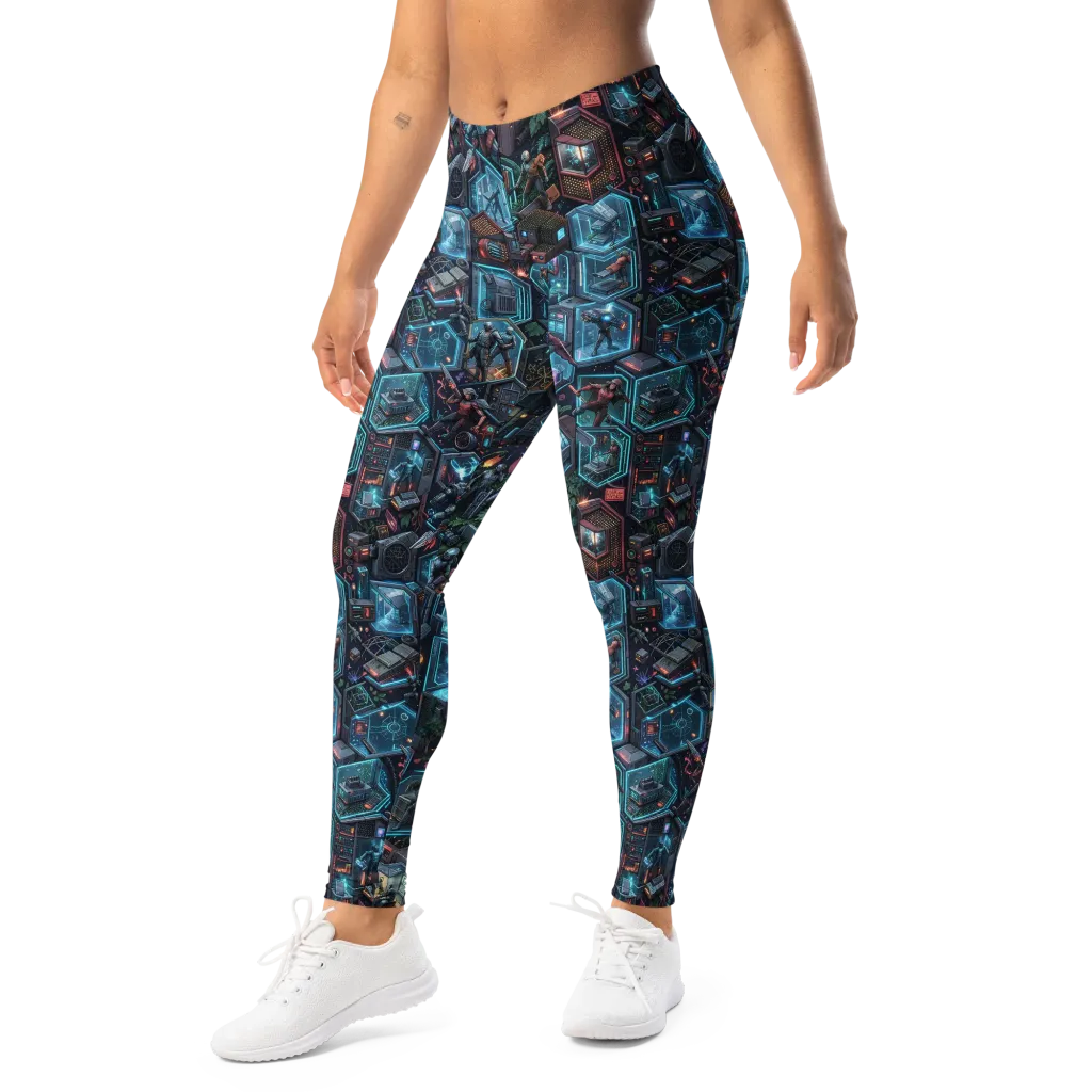 Circuitarium on Leggings — Left Front