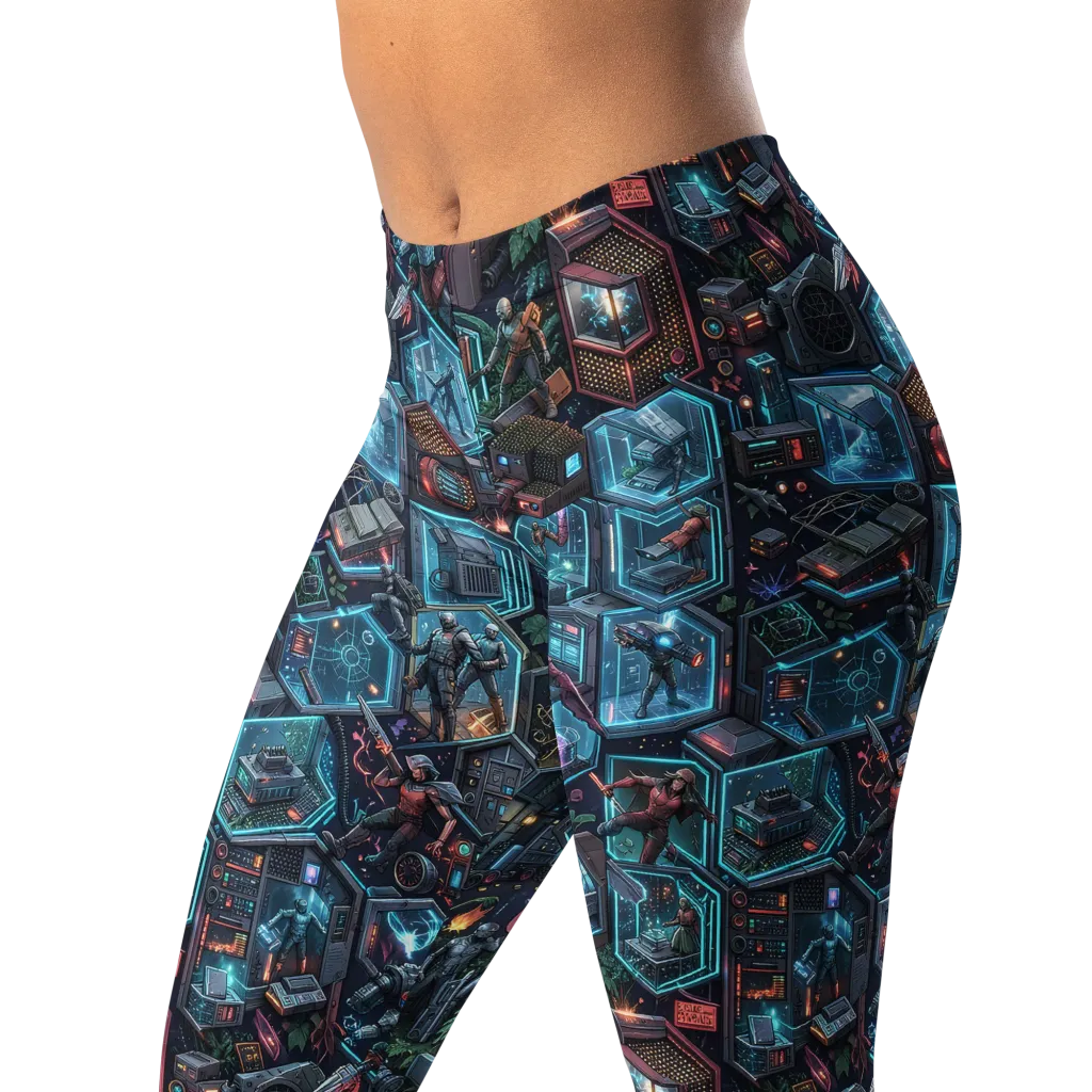 Circuitarium on Leggings — Left Front