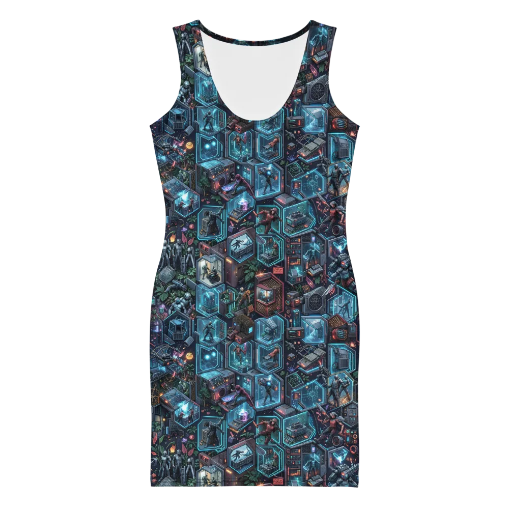 Circuitarium on Bodycon Dress — Front