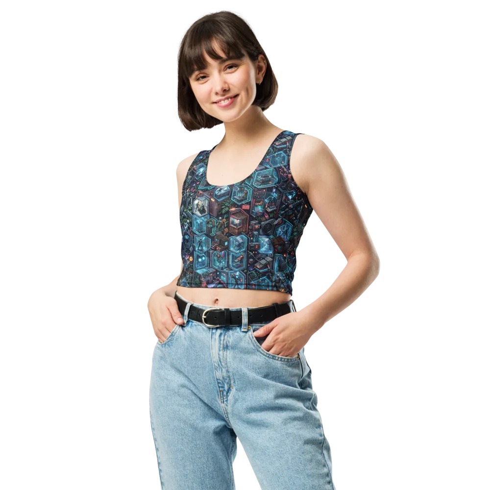 Circuitarium on Crop Top — Front