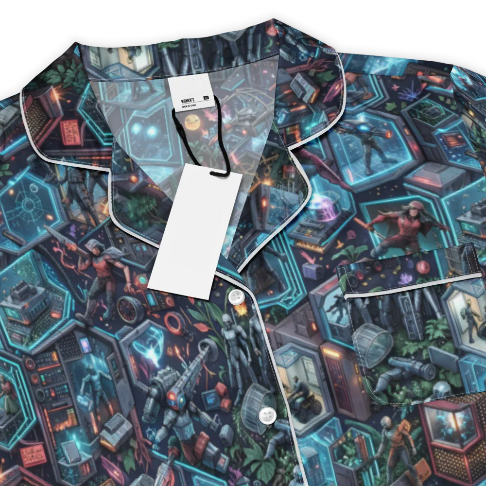 Circuitarium on Women's Short Sleeve Pajama Top — Product details