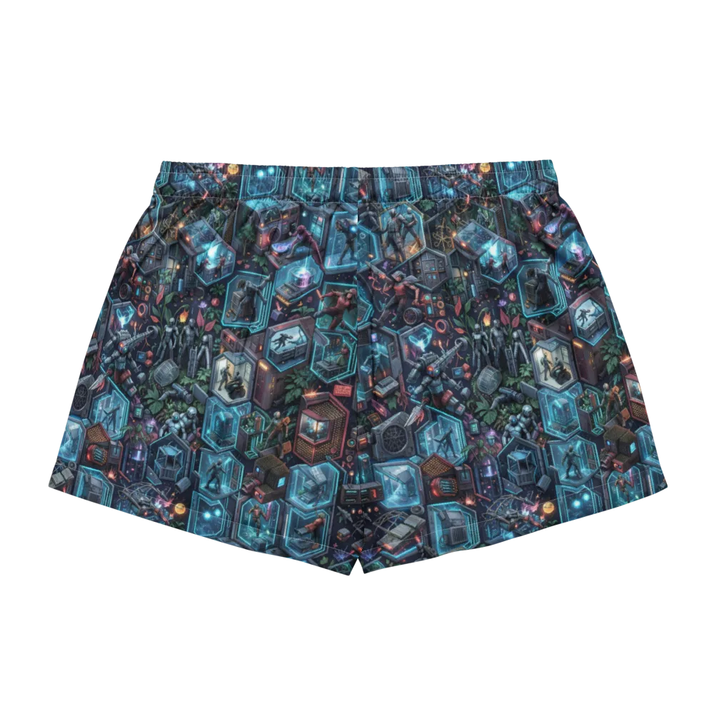 Circuitarium on Women's Pajama Shorts — Back