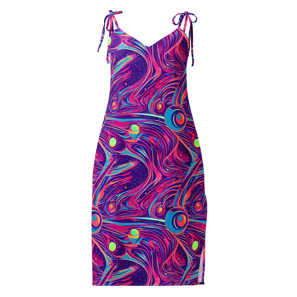 Nebula Noodles on Slip Dress — Front