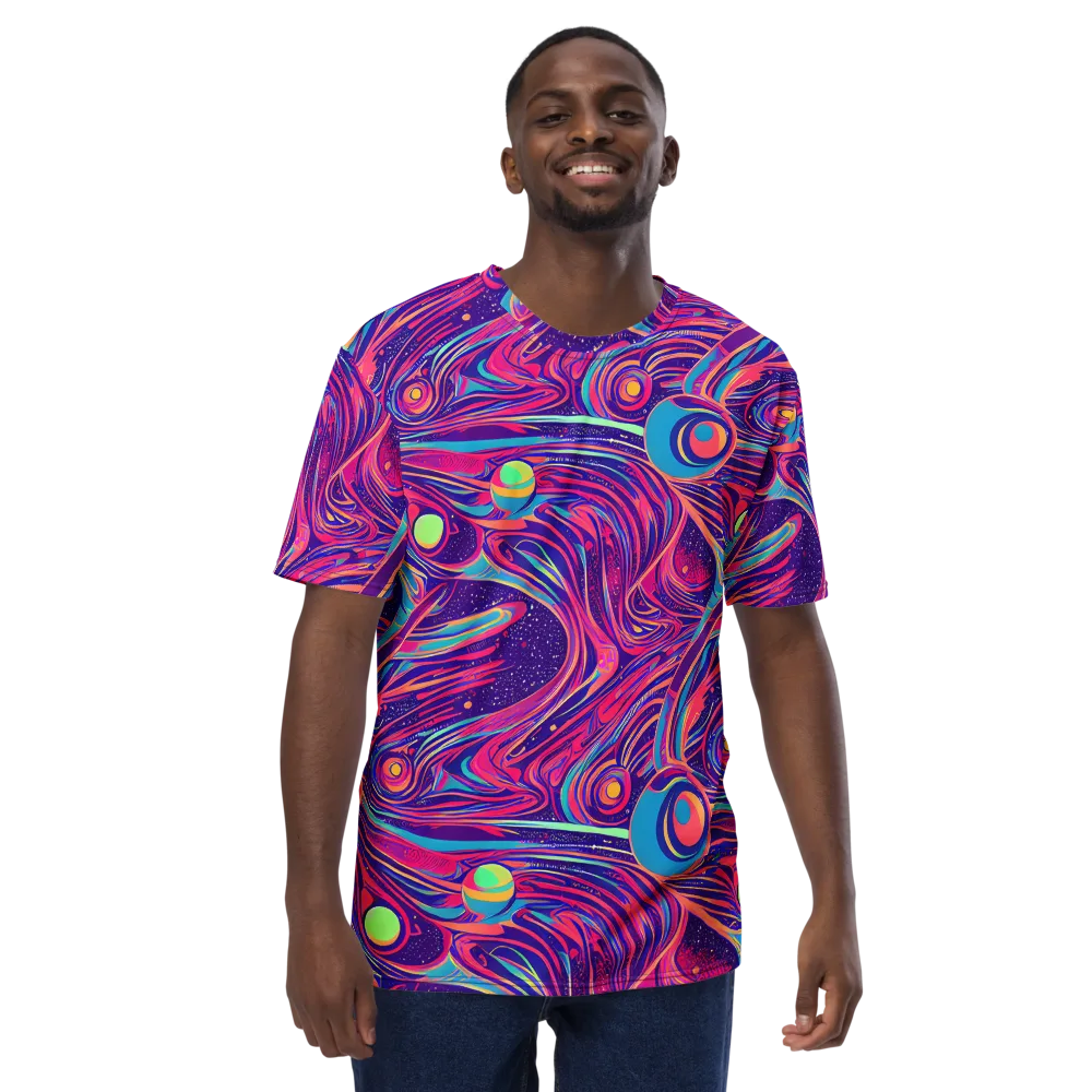 Nebula Noodles on Men's Crew Neck T-Shirt — Front