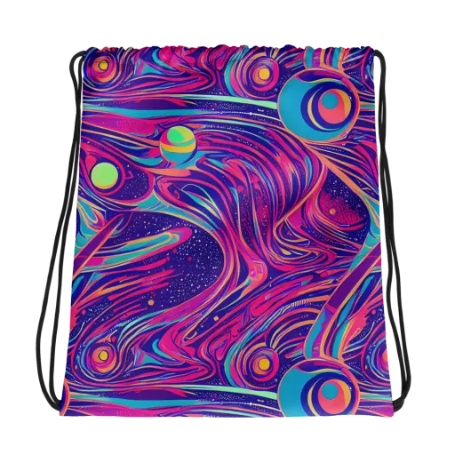 Nebula Noodles on a Drawstring Bag