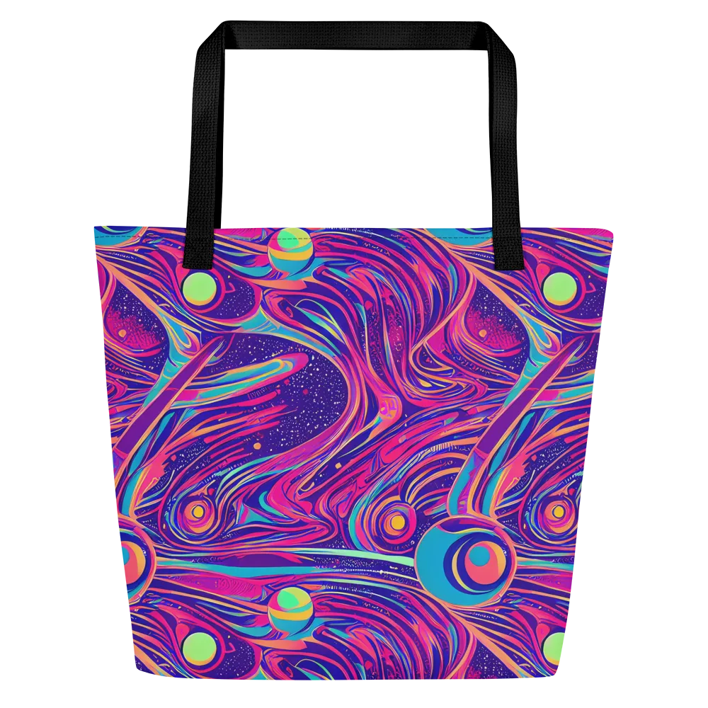Nebula Noodles on Large Tote Bag W/ Pocket — Front