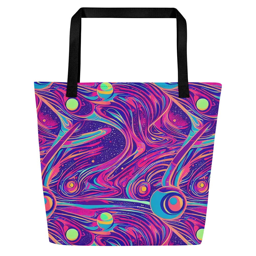 Nebula Noodles on Large Tote Bag W/ Pocket — Front