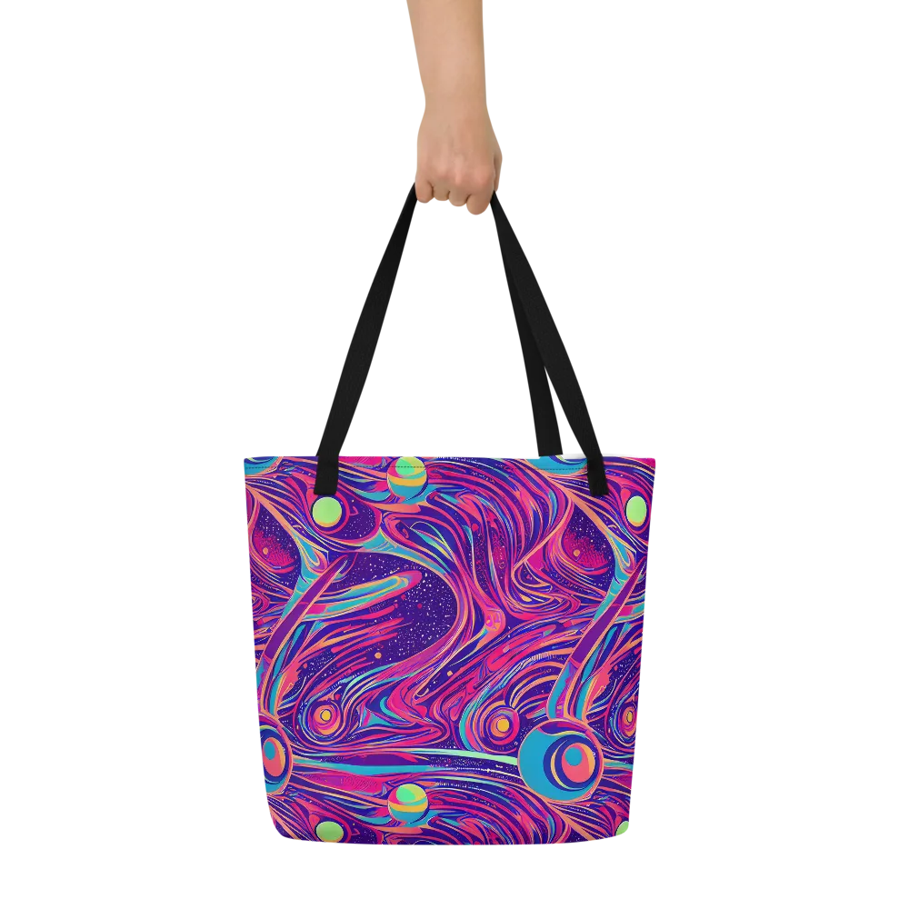 Nebula Noodles on Large Tote Bag W/ Pocket — Front