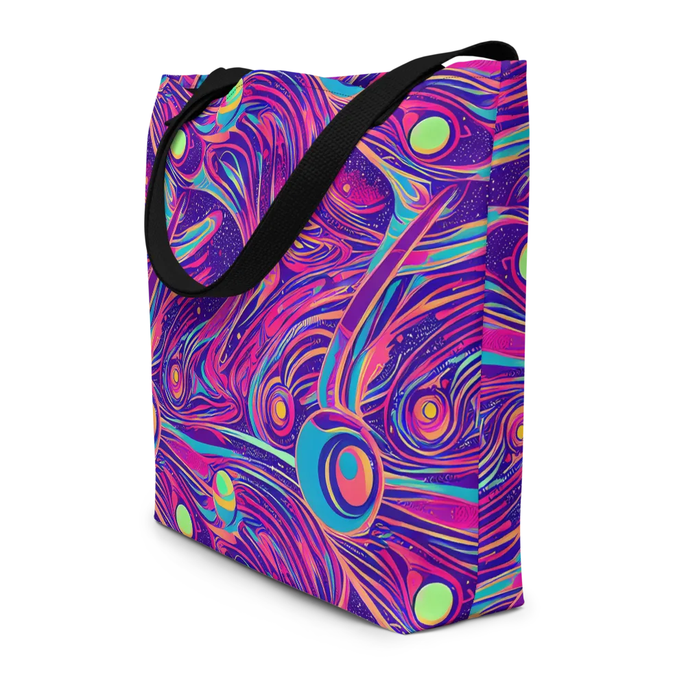 Nebula Noodles on Large Tote Bag W/ Pocket — Front