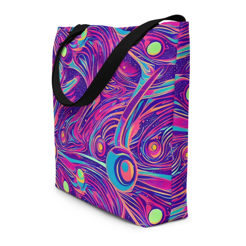 Nebula Noodles on Large Tote Bag W/ Pocket — Front