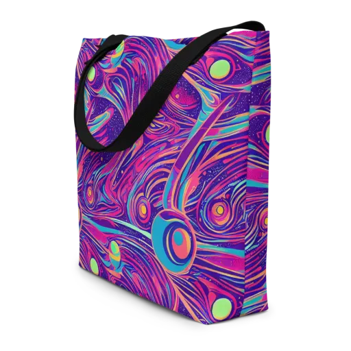Nebula Noodles on a Large Tote Bag W/ Pocket