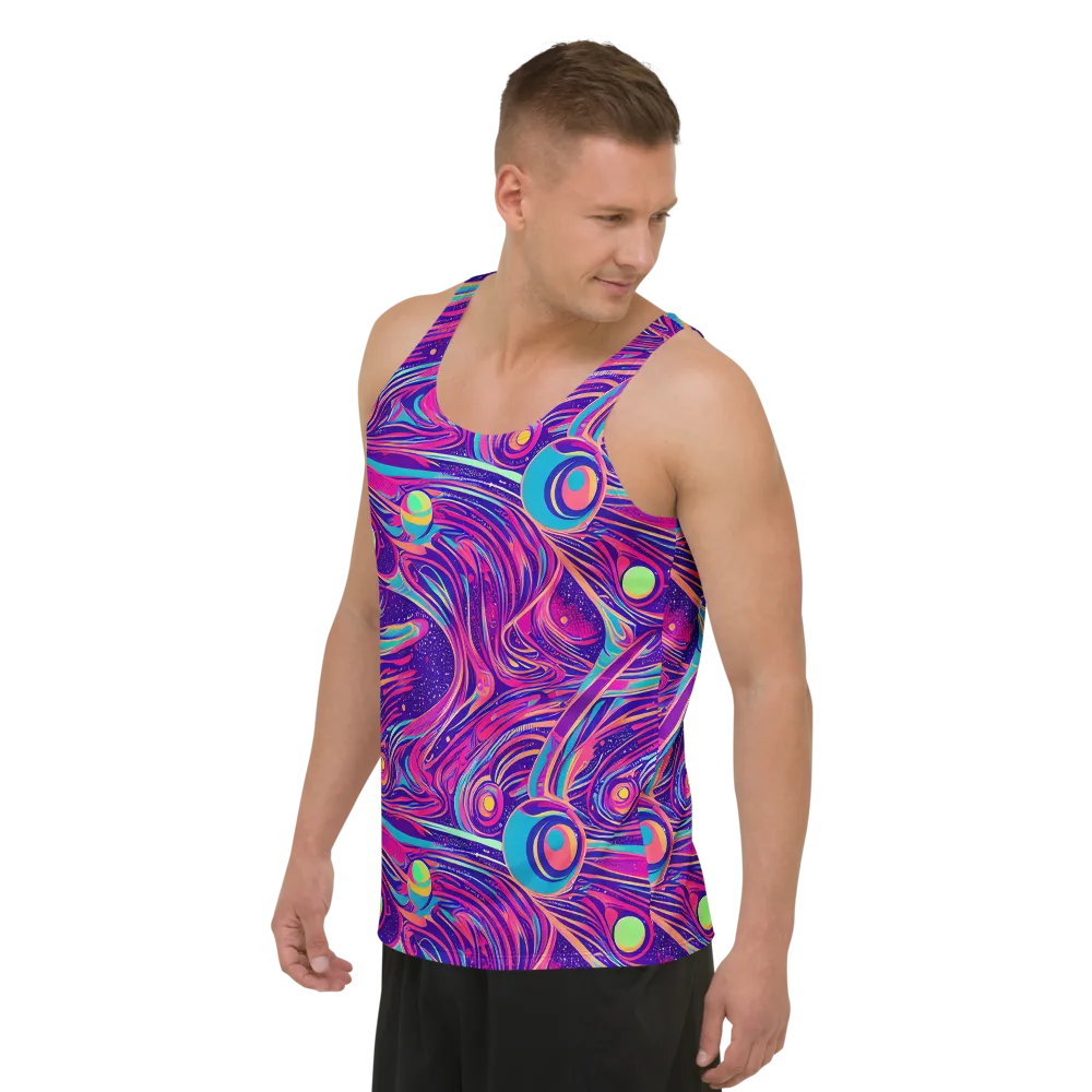 Nebula Noodles on Men's Tank Top — Left Front