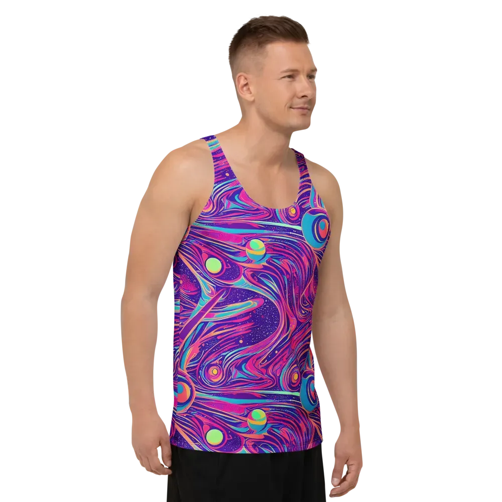 Nebula Noodles on Men's Tank Top — Right Front