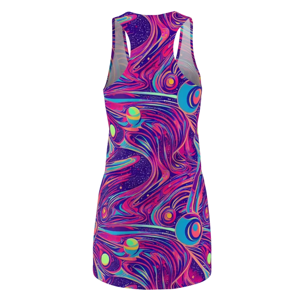 Nebula Noodles on Racerback Dress — Back