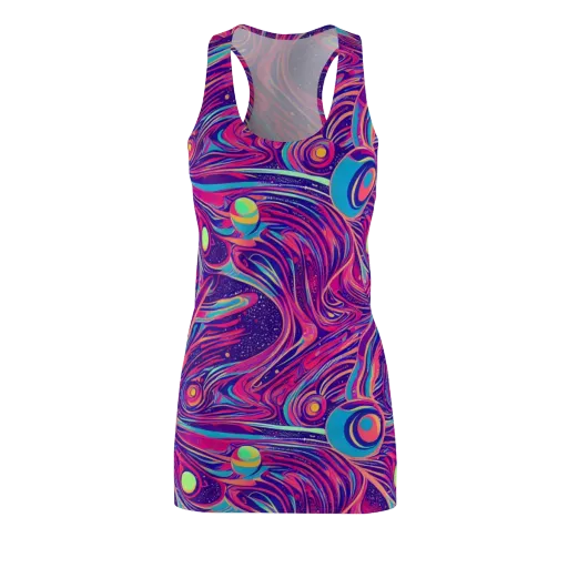 Nebula Noodles on a Racerback Dress