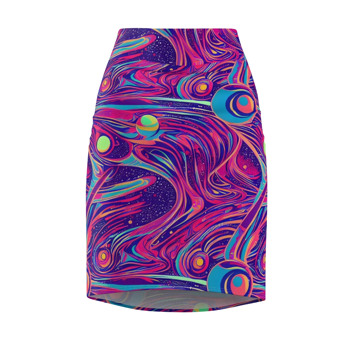 Nebula Noodles on Pencil Skirt — Front