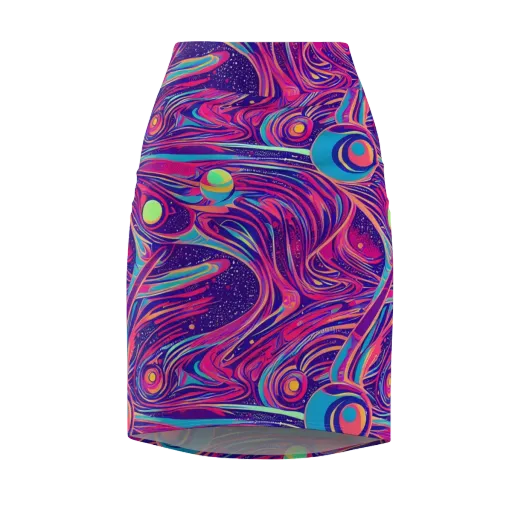 Nebula Noodles on a Pencil Skirt