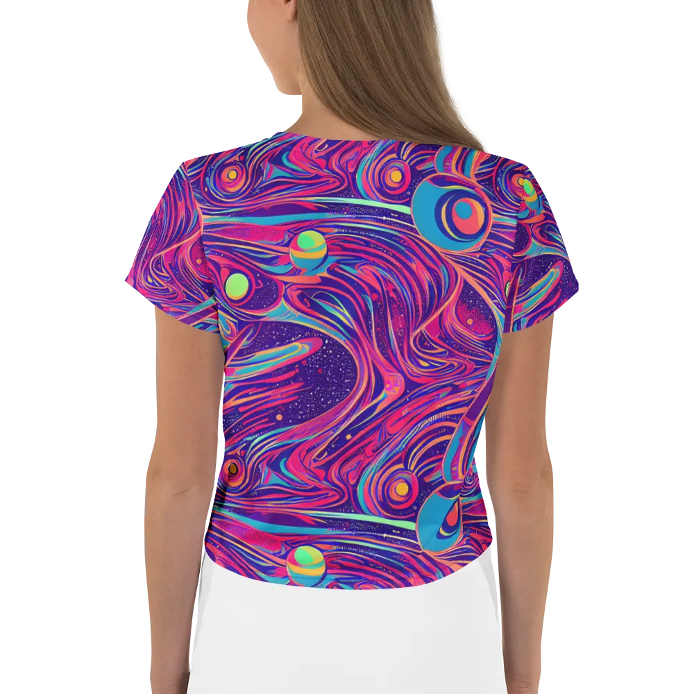 Nebula Noodles on Crop Tee — Back