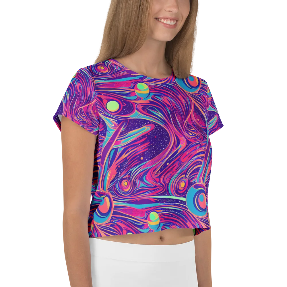 Nebula Noodles on Crop Tee — Right