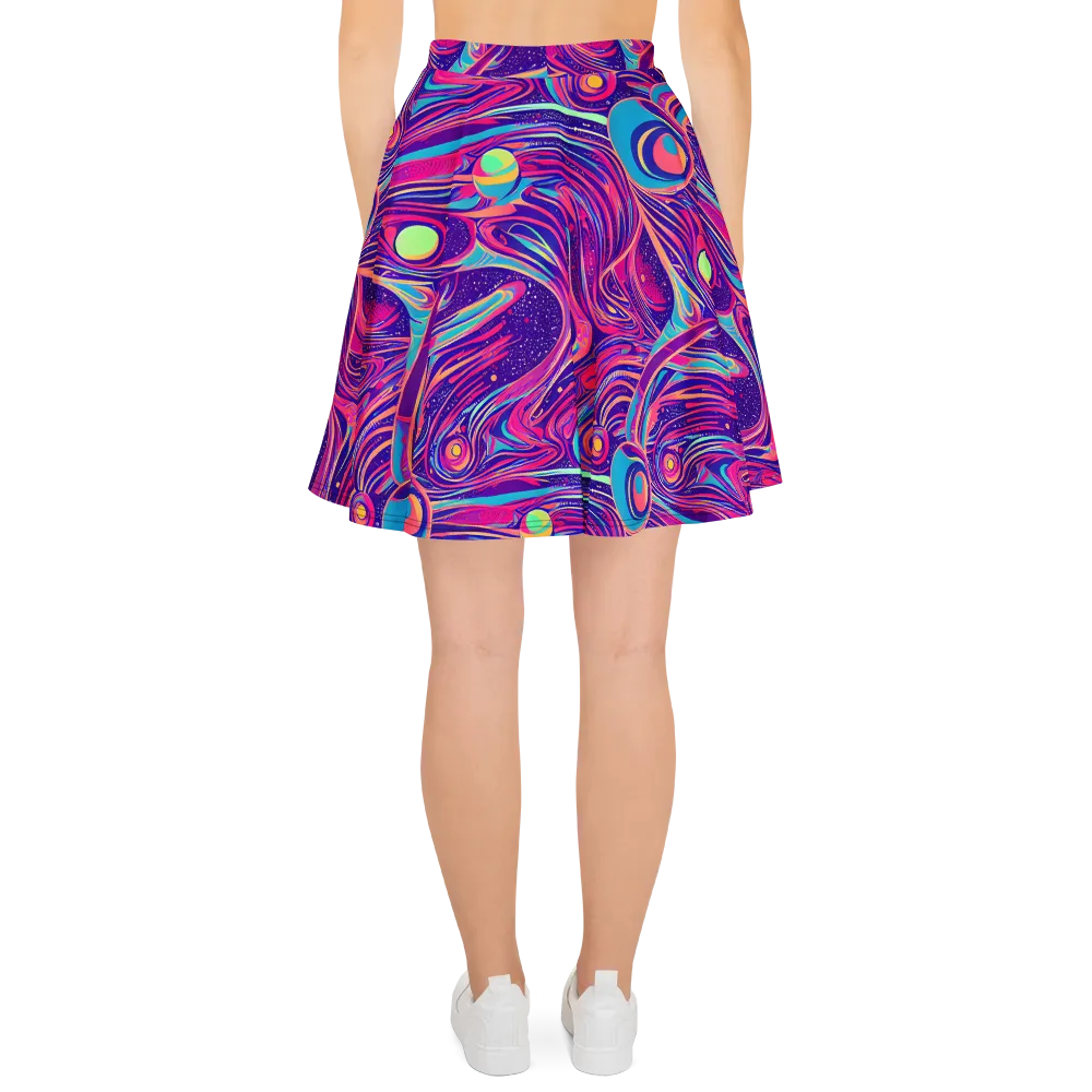Nebula Noodles on Skater Skirt — Back