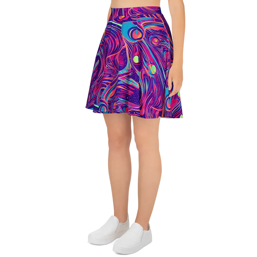 Nebula Noodles on Skater Skirt — Left