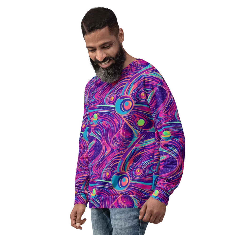 Nebula Noodles on Sweatshirt — Left Front