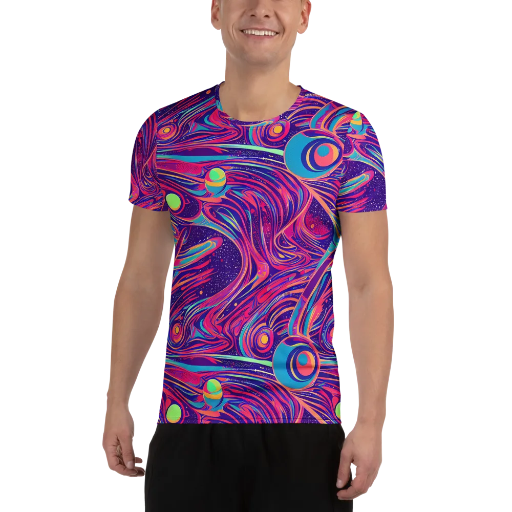 Nebula Noodles on Men's Athletic T-Shirt — Front