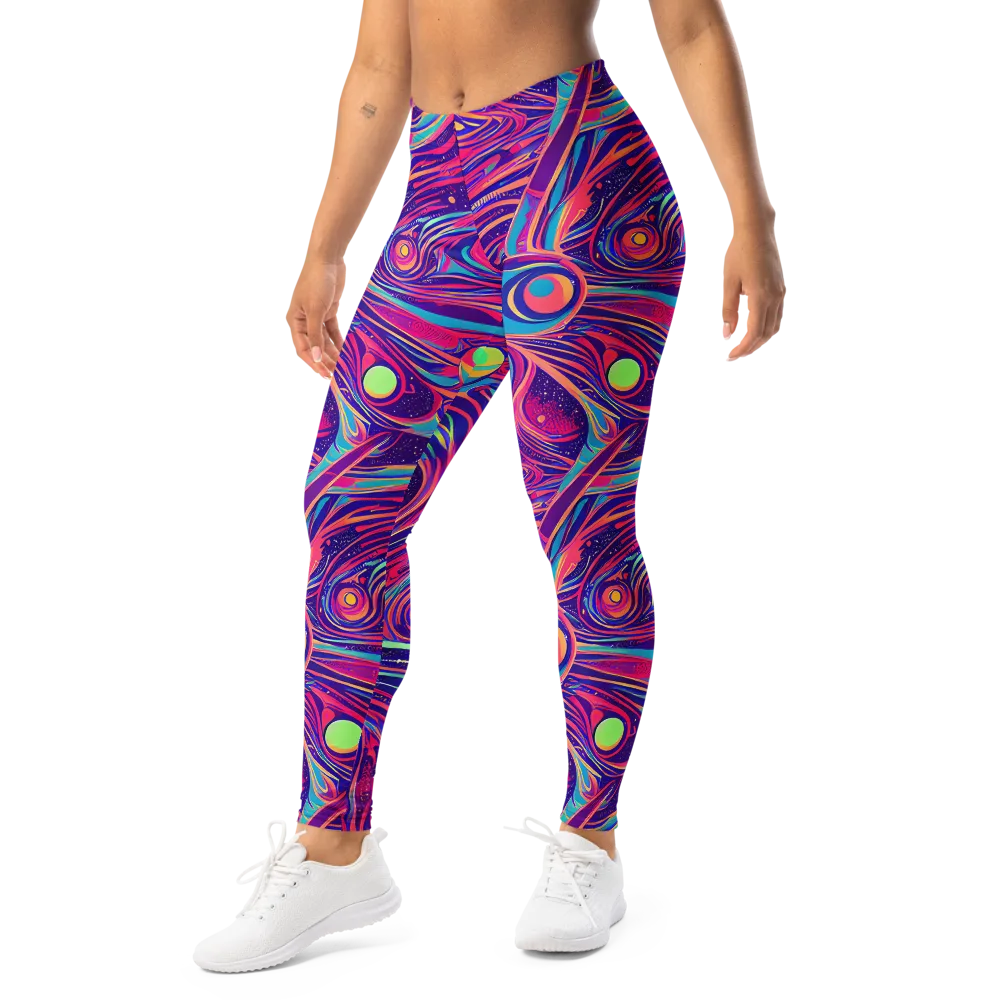 Nebula Noodles on Leggings — Left Front