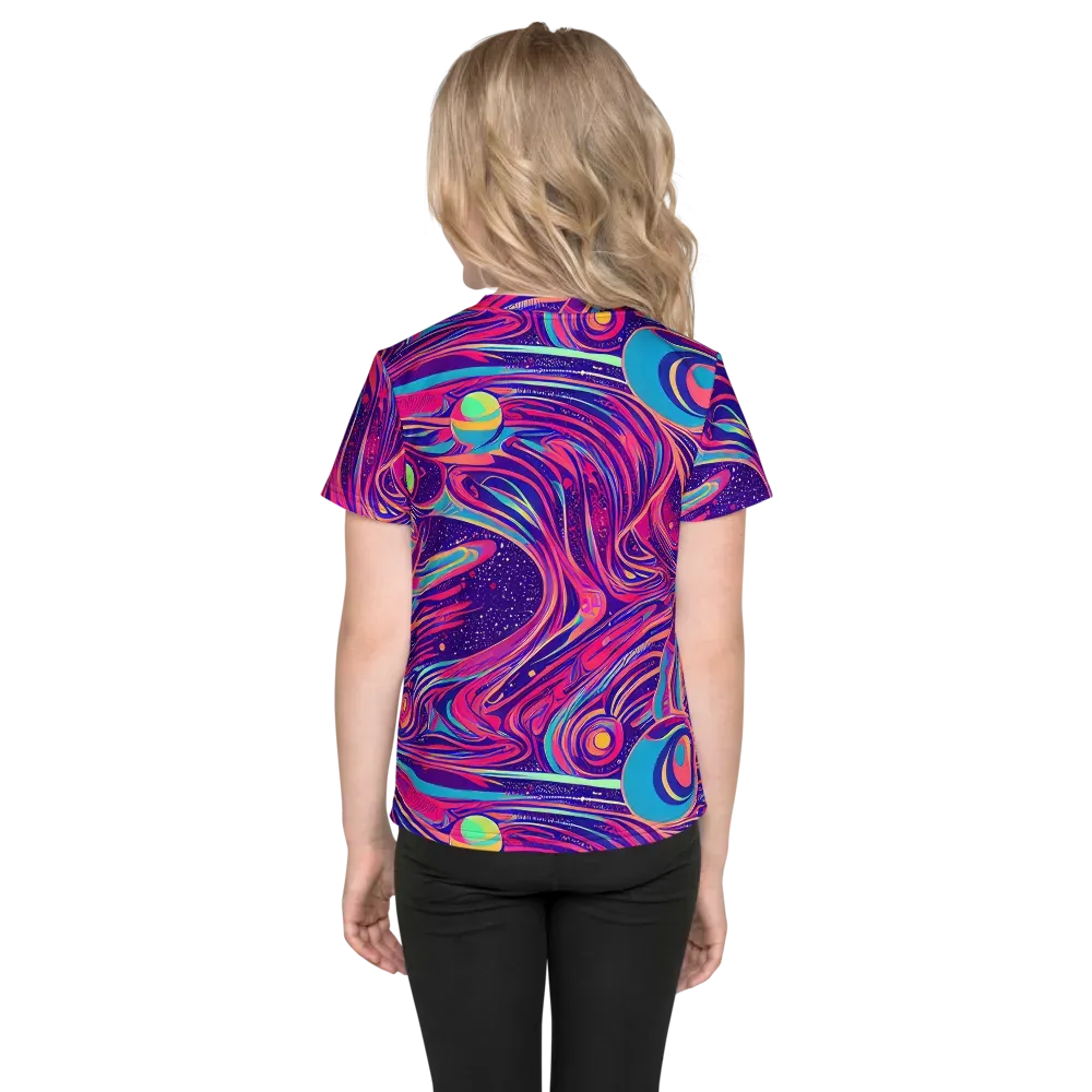 Nebula Noodles on Kids Crew Neck T-Shirt — Back