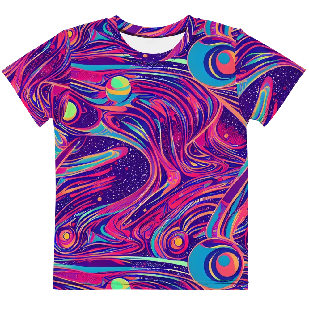 Nebula Noodles on Kids Crew Neck T-Shirt — Front