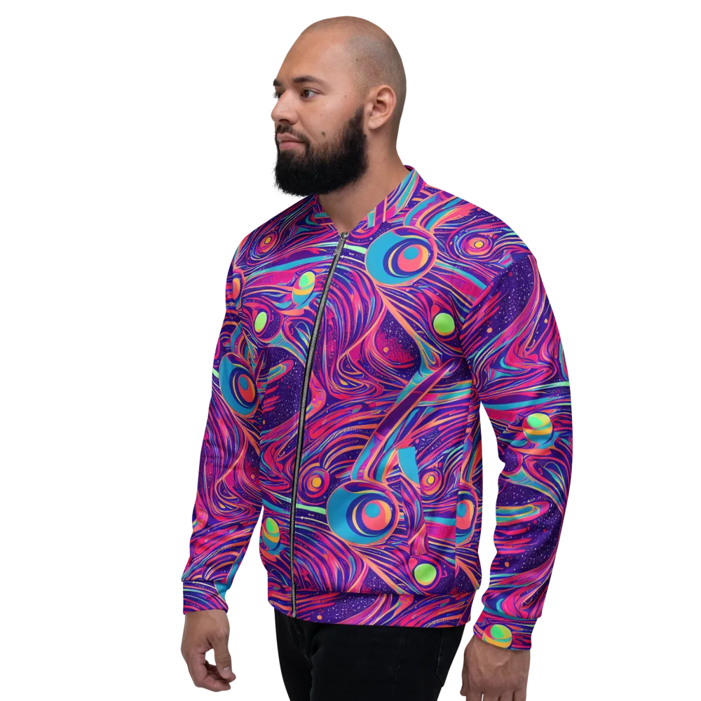 Nebula Noodles on Bomber Jacket — Left