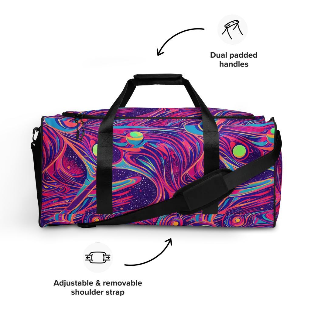 Nebula Noodles on Duffle Bag — Front