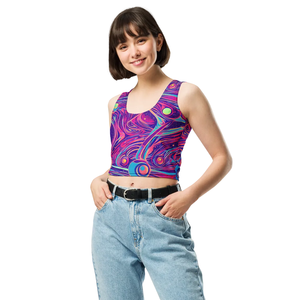 Nebula Noodles on Crop Top — Front