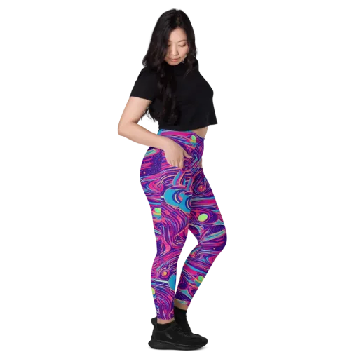 Nebula Noodles on a Leggings with Pockets