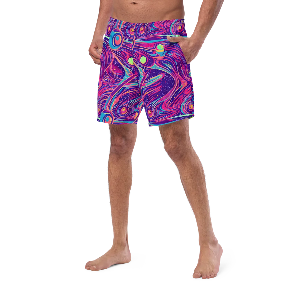 Nebula Noodles on Swim Trunks — Left Front