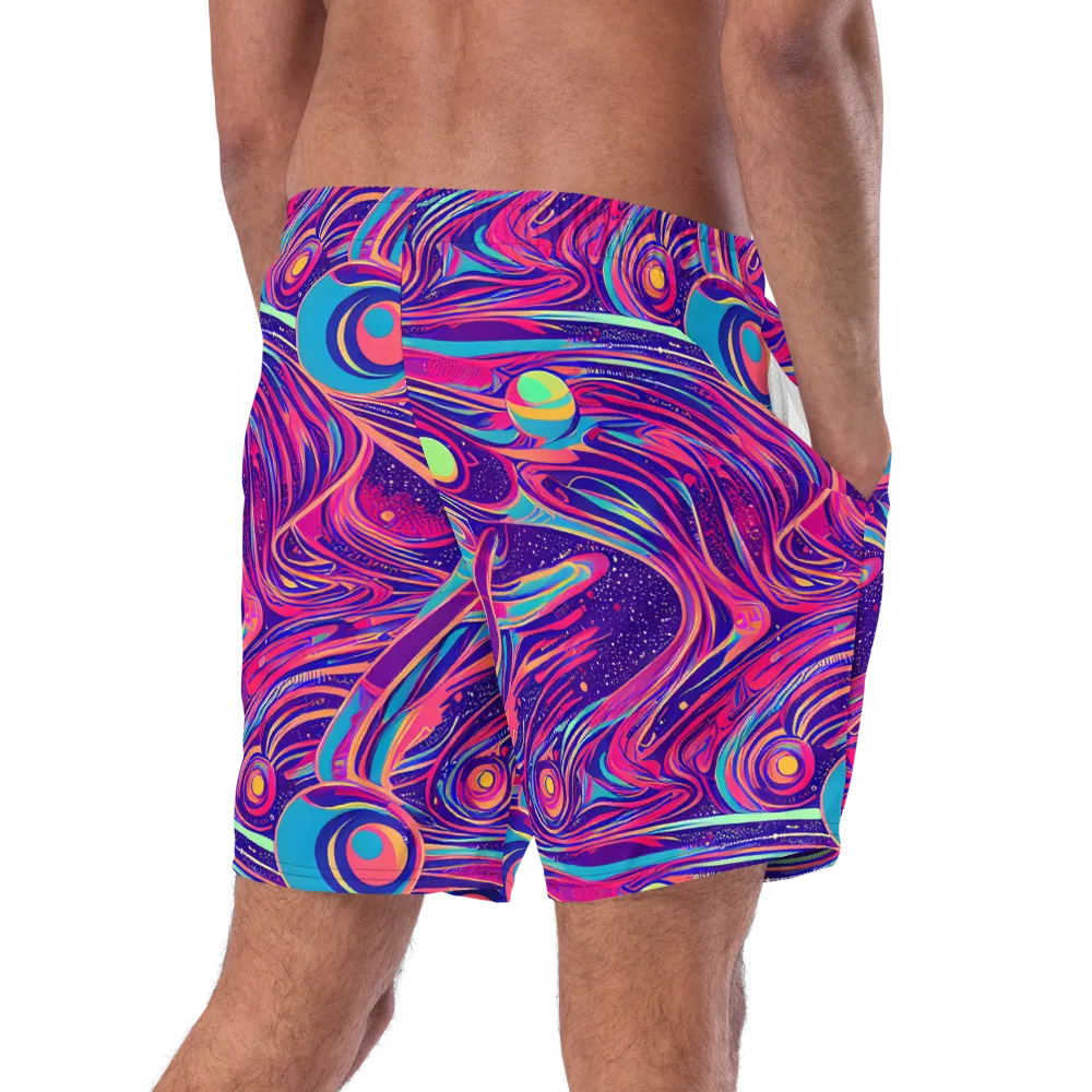 Nebula Noodles on Swim Trunks — Right Back