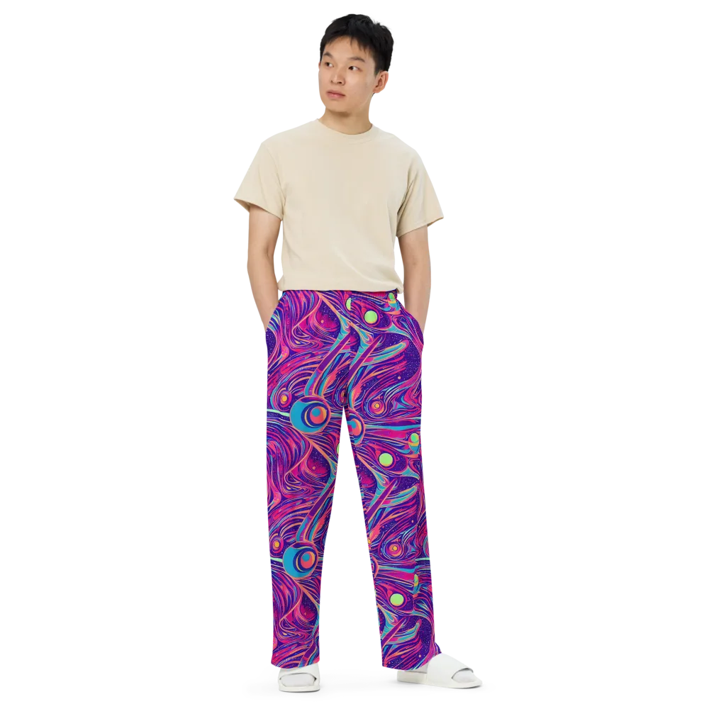 Nebula Noodles on Wide-Leg Pants — Front