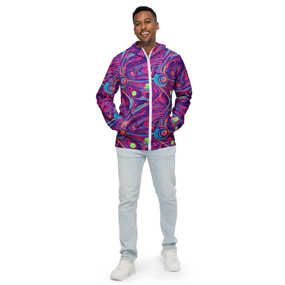 Nebula Noodles on Men's Windbreaker — Front