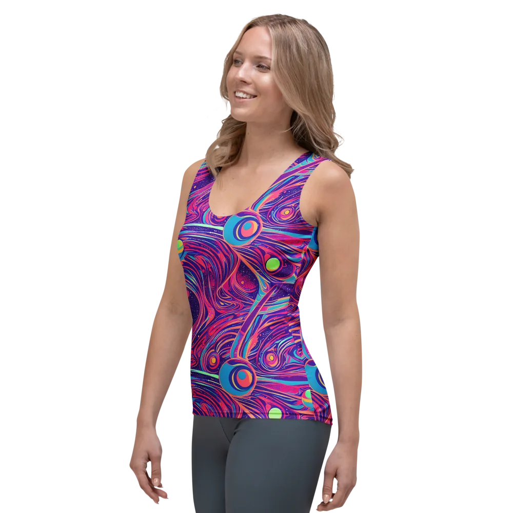 Nebula Noodles on Women's Tank Top — Left Front
