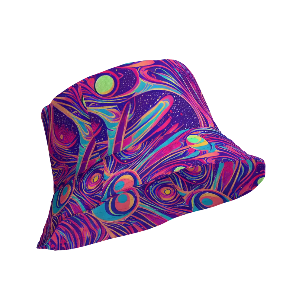 Nebula Noodles on Reversible Bucket Hat — Product details Outside
