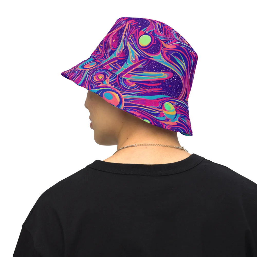 Nebula Noodles on Reversible Bucket Hat — Back Inside