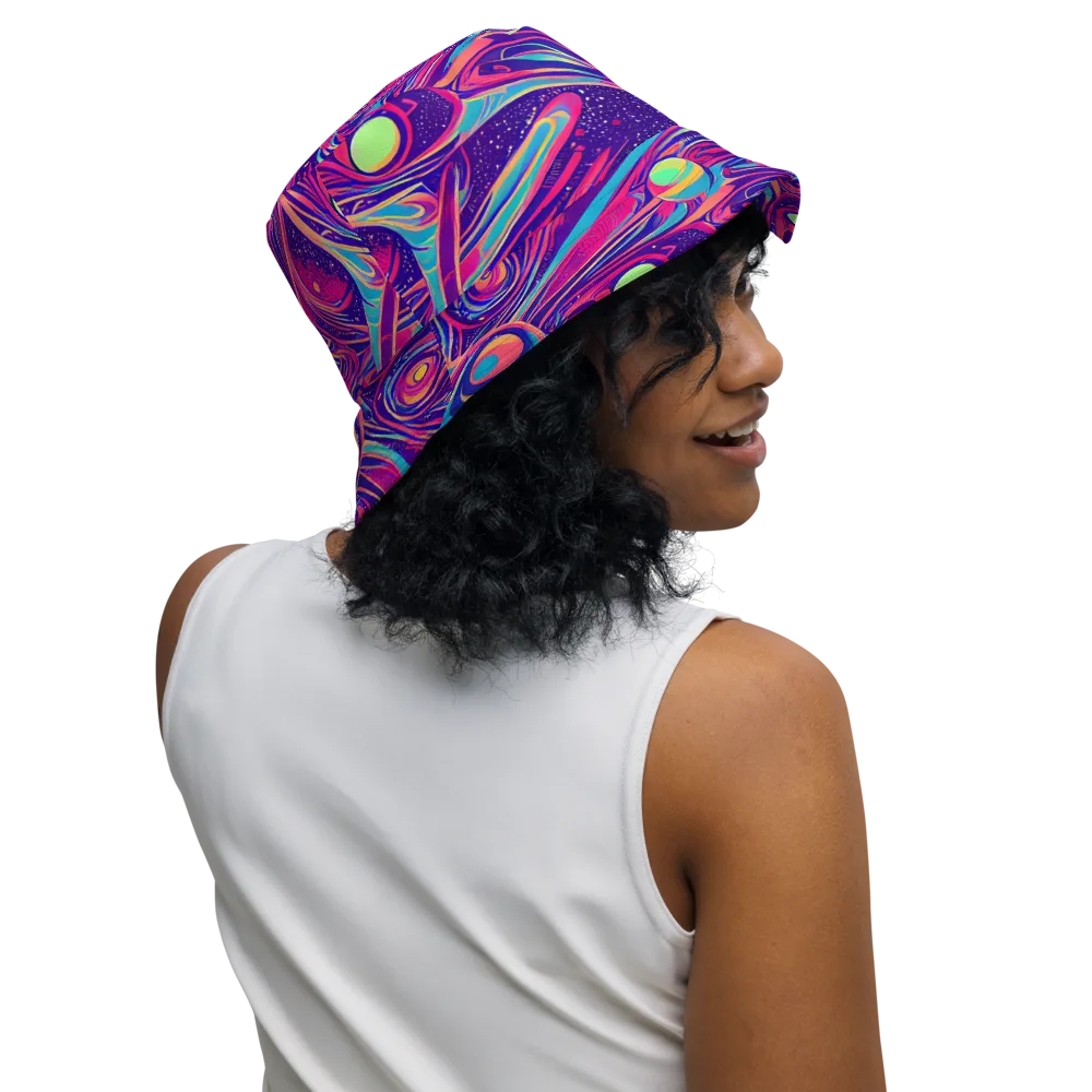 Nebula Noodles on Reversible Bucket Hat — Right Outside