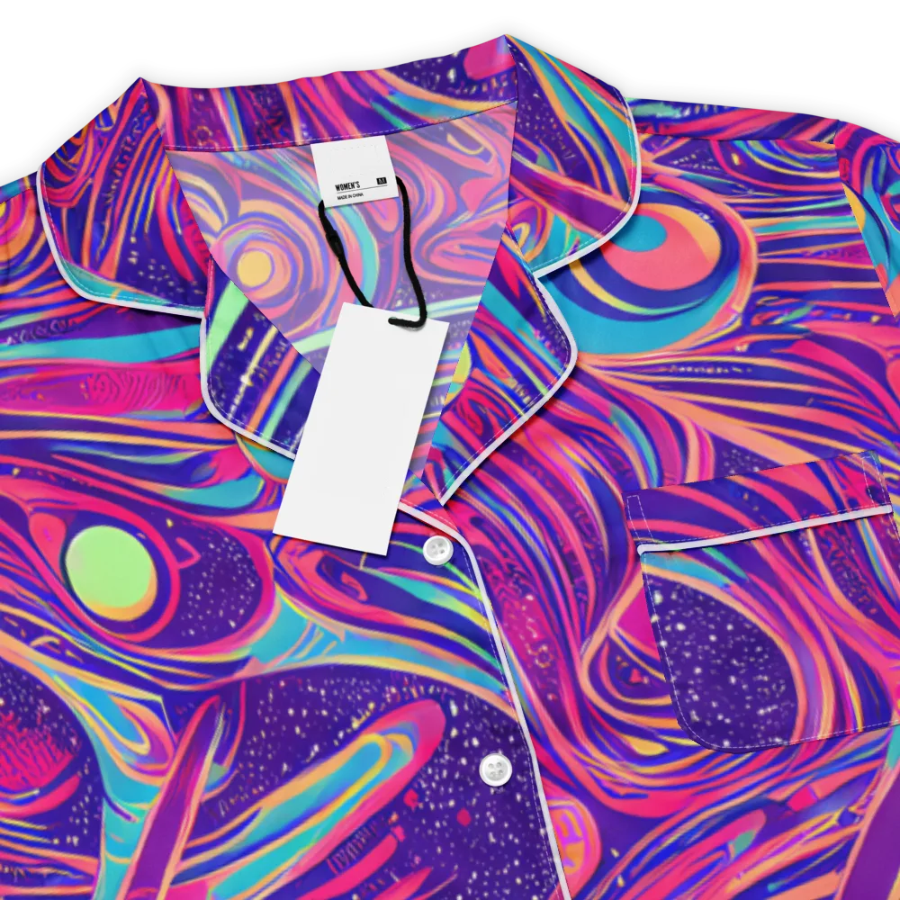 Nebula Noodles on Women's Short Sleeve Pajama Top — Product details