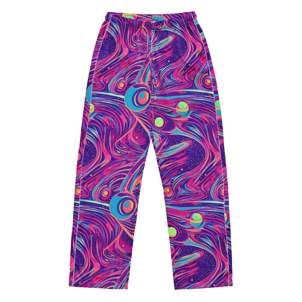 Nebula Noodles on Women's Pajama Pants — Front