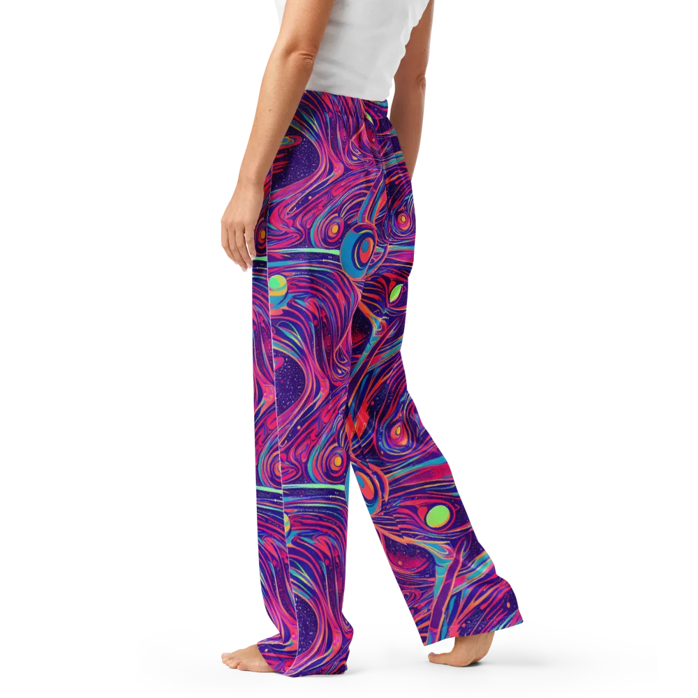 Nebula Noodles on Women's Pajama Pants — Left